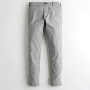 NEW HOLLISTER EPIC FLEX GREY SKINNY CHINO PANTS